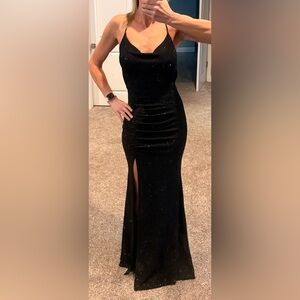 Windsor Black Sparkle Maxi Dress